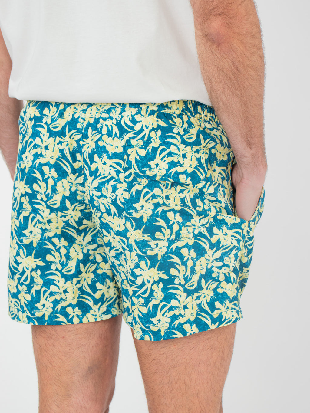 Print swim shorts