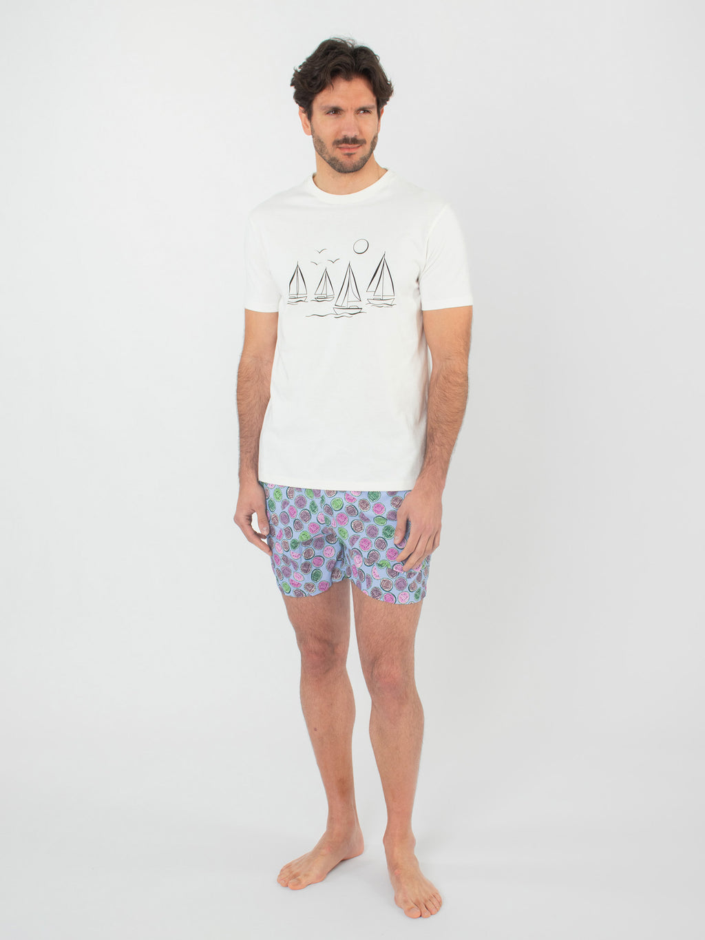 Watermelon print swim shorts