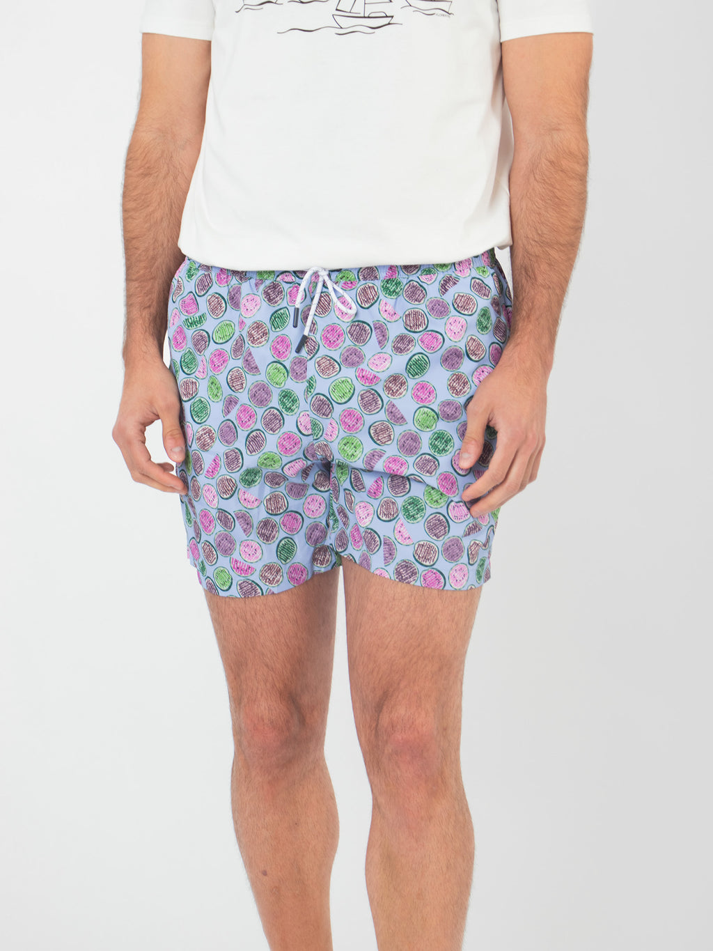 Watermelon print swim shorts