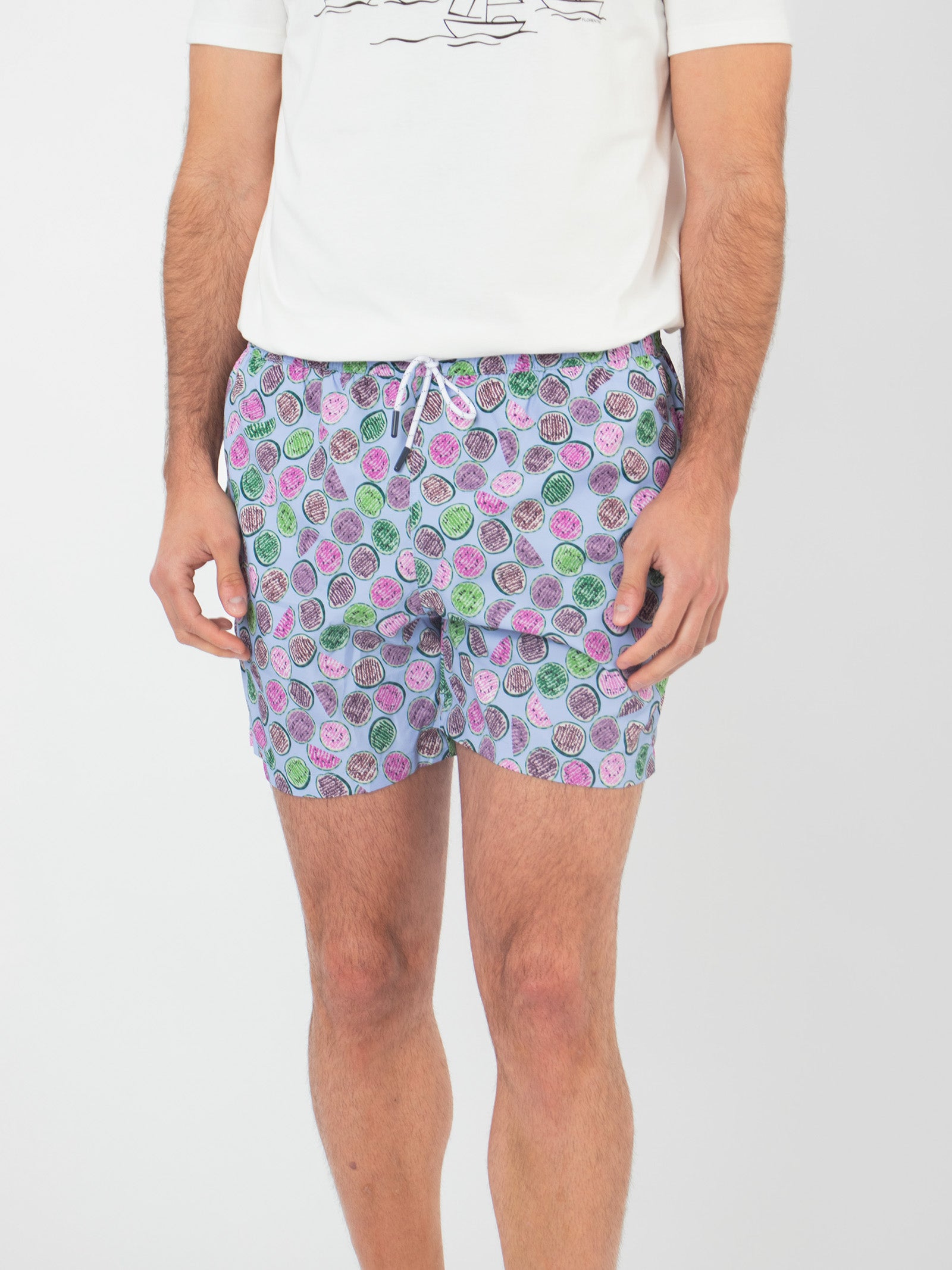 Watermelon print swim shorts