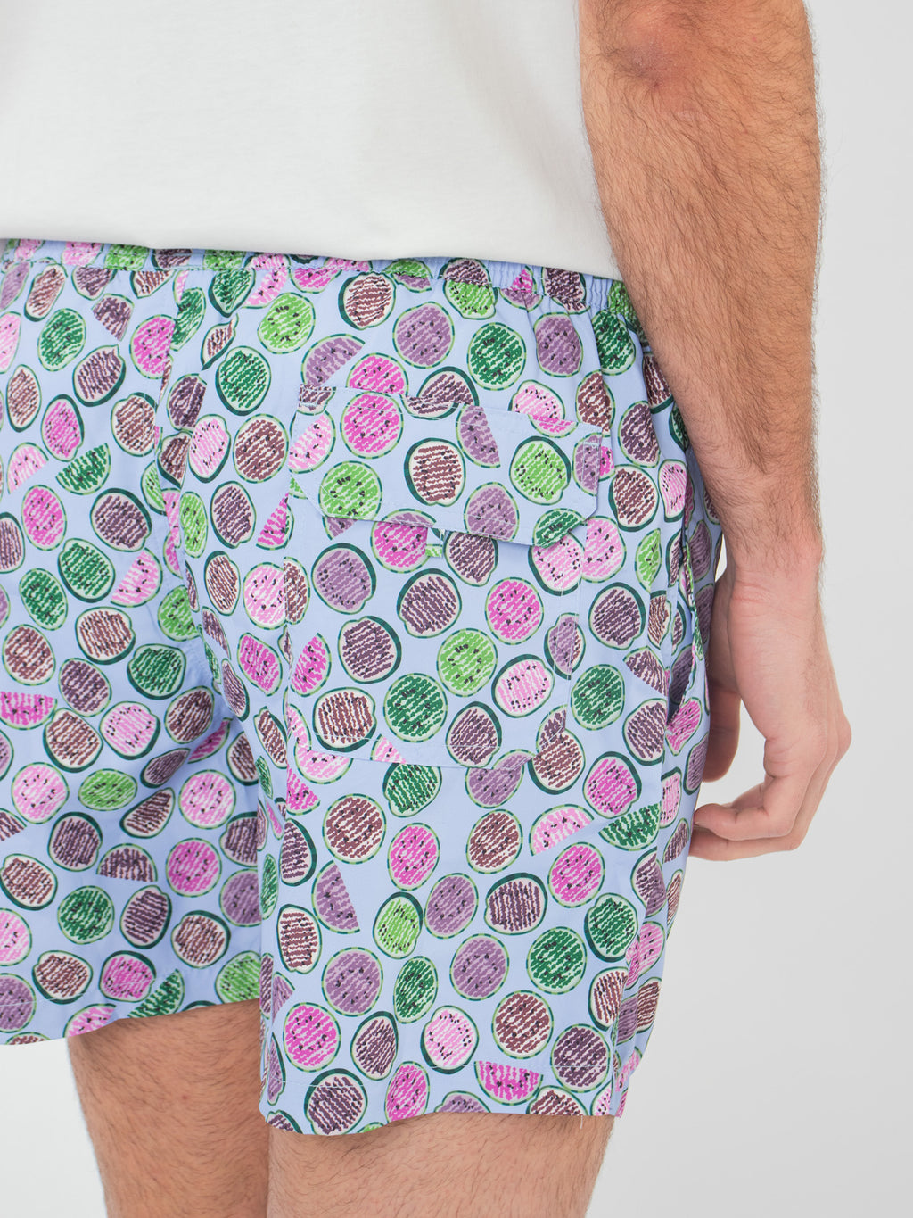 Watermelon print swim shorts