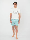 Ocean print swim shorts