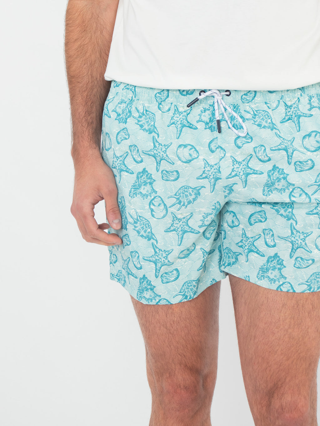 Ocean print swim shorts