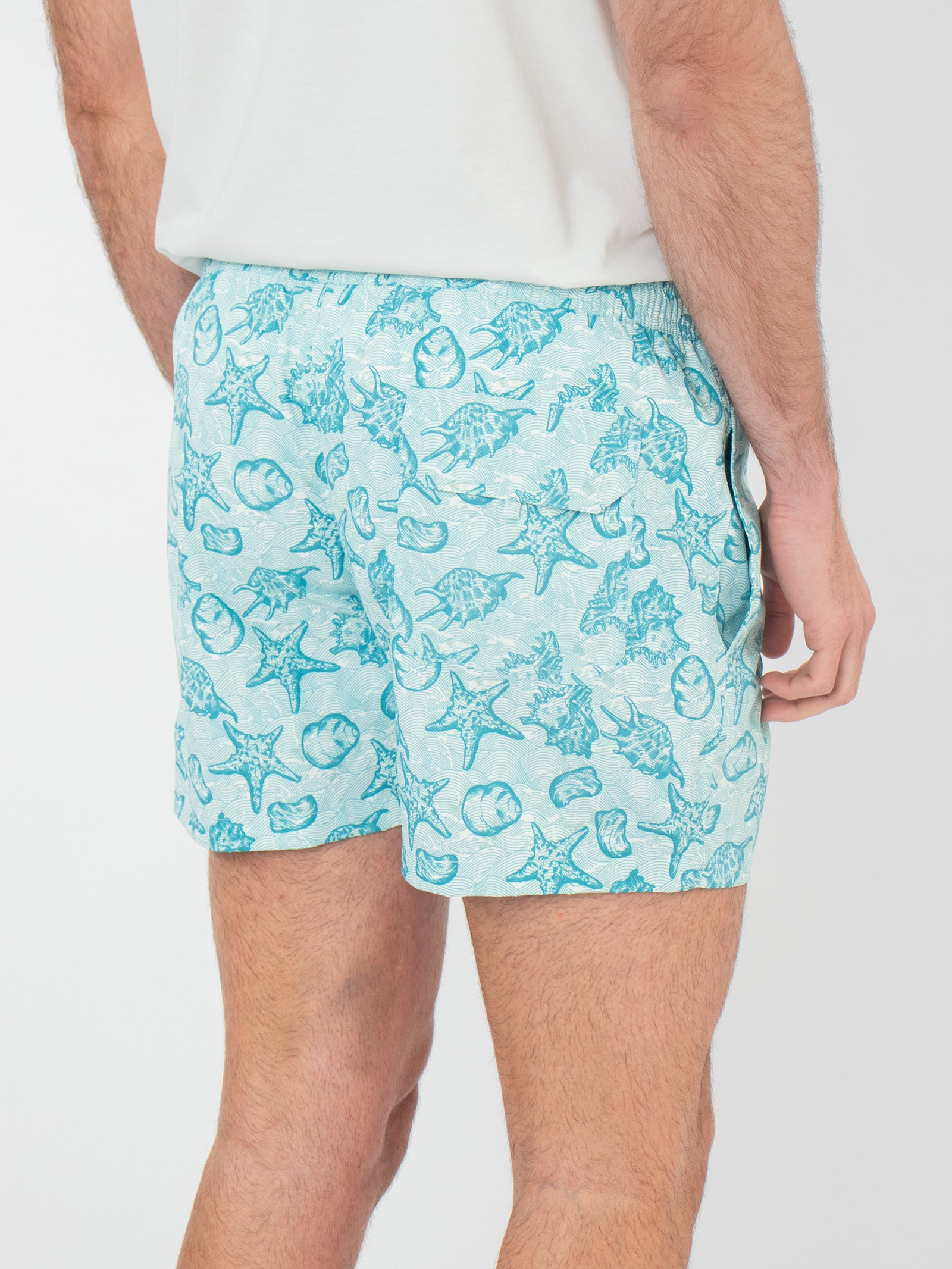 Ocean print swim shorts