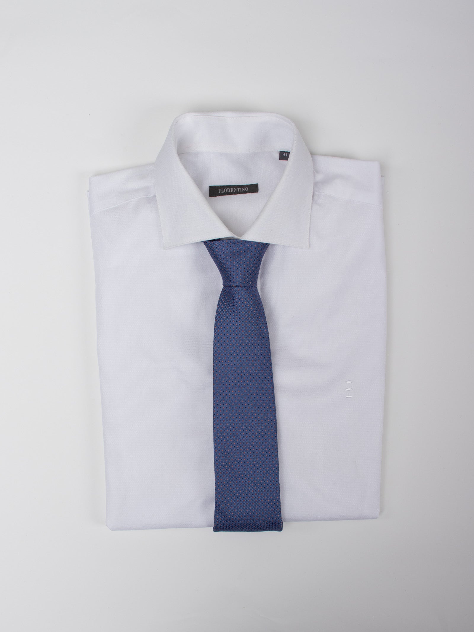 Silk tie with microprint