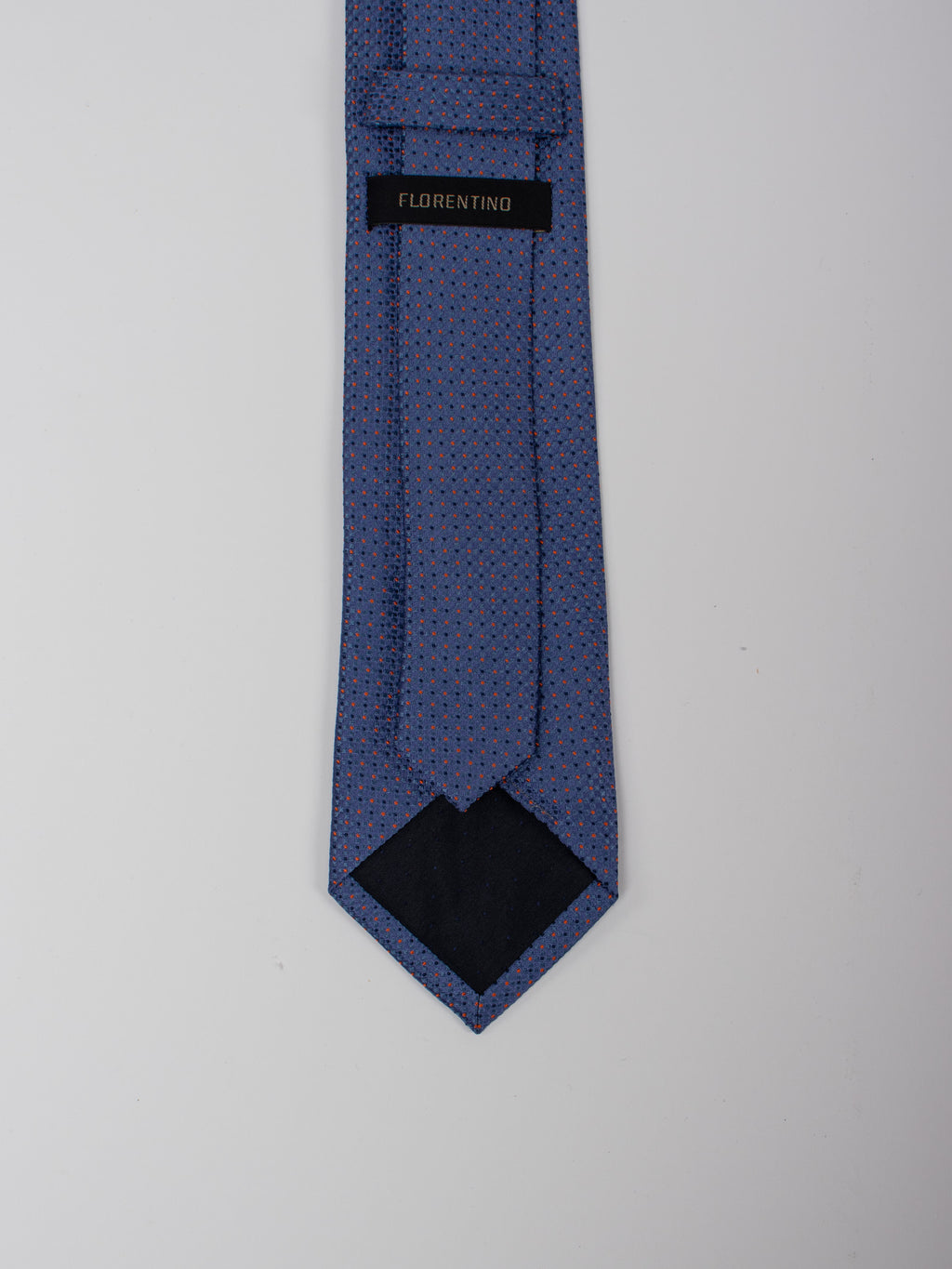 Silk tie with microprint