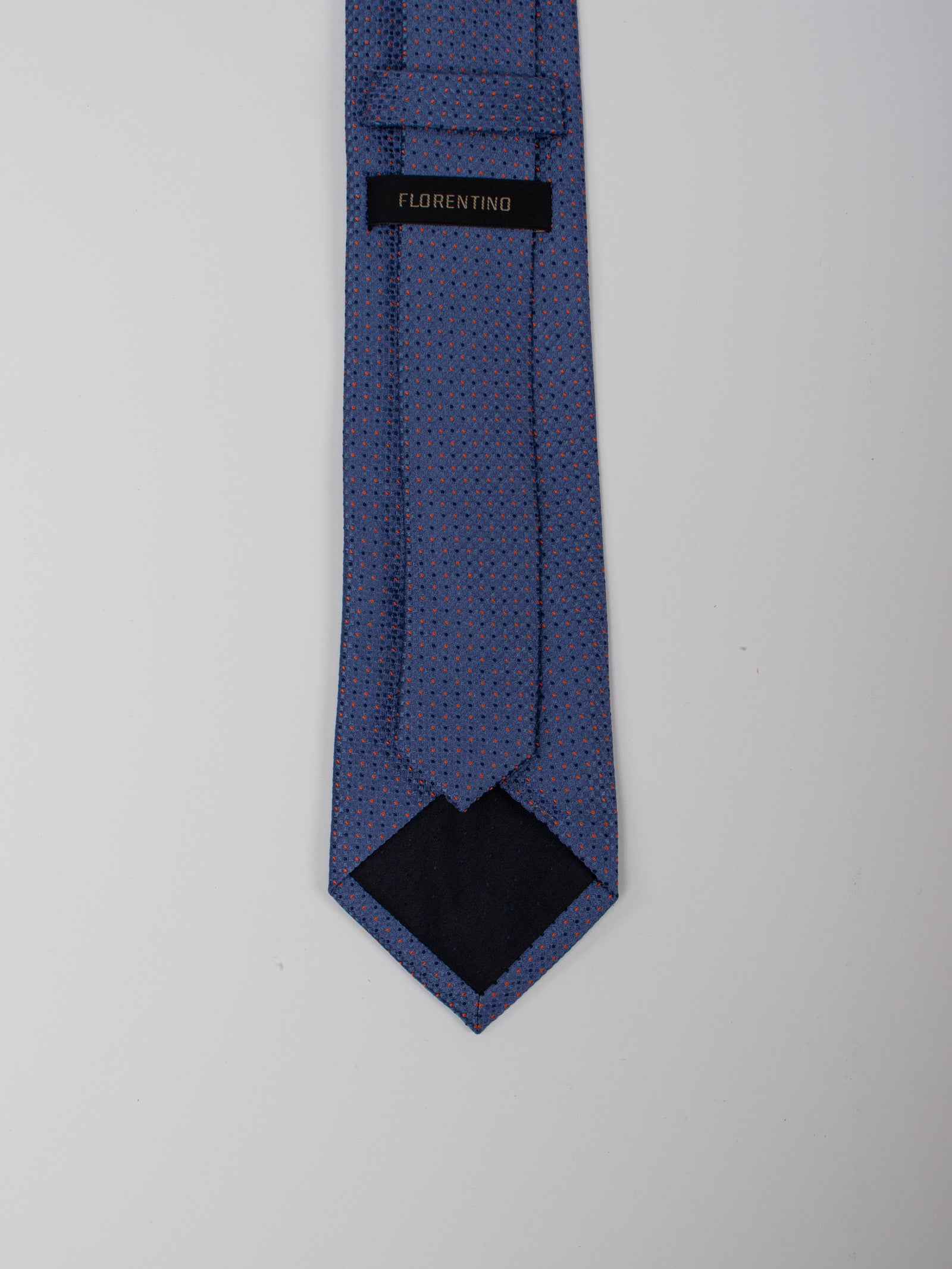 Silk tie with microprint