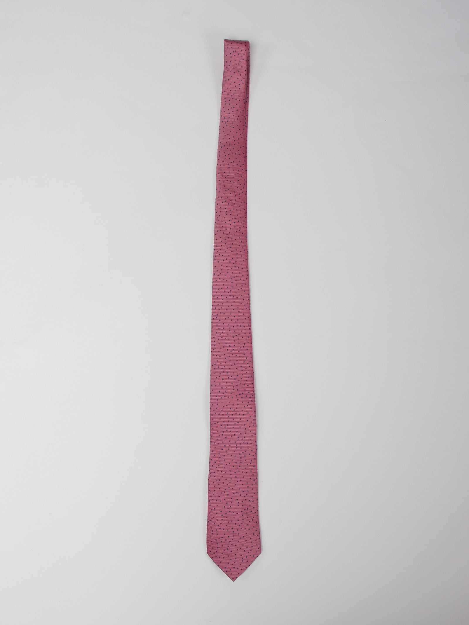 Silk twill polka dots tie