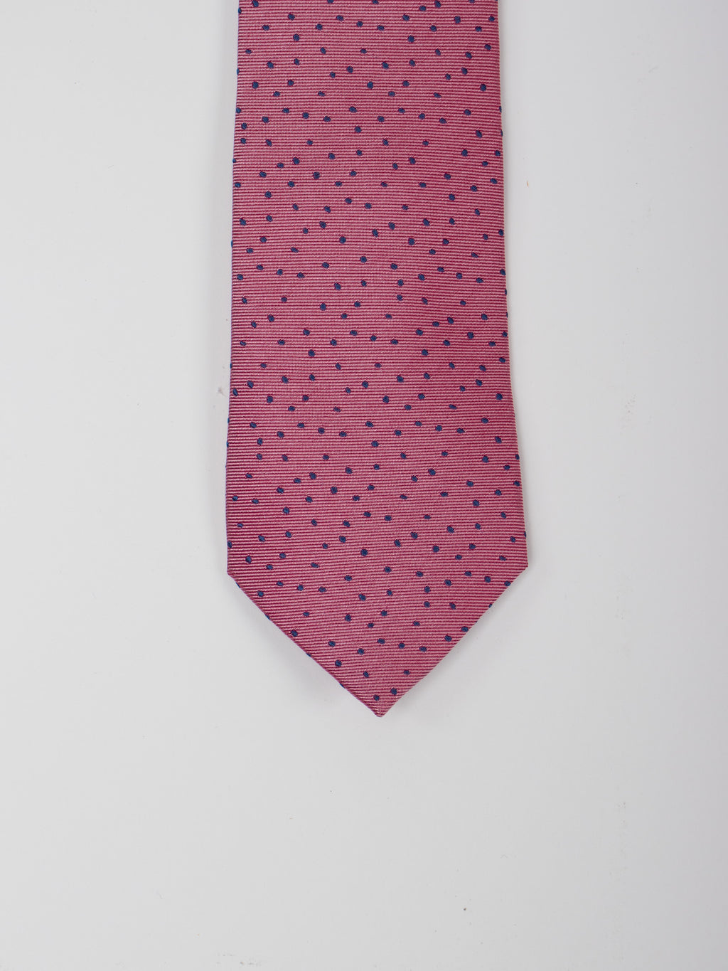 Silk twill polka dots tie