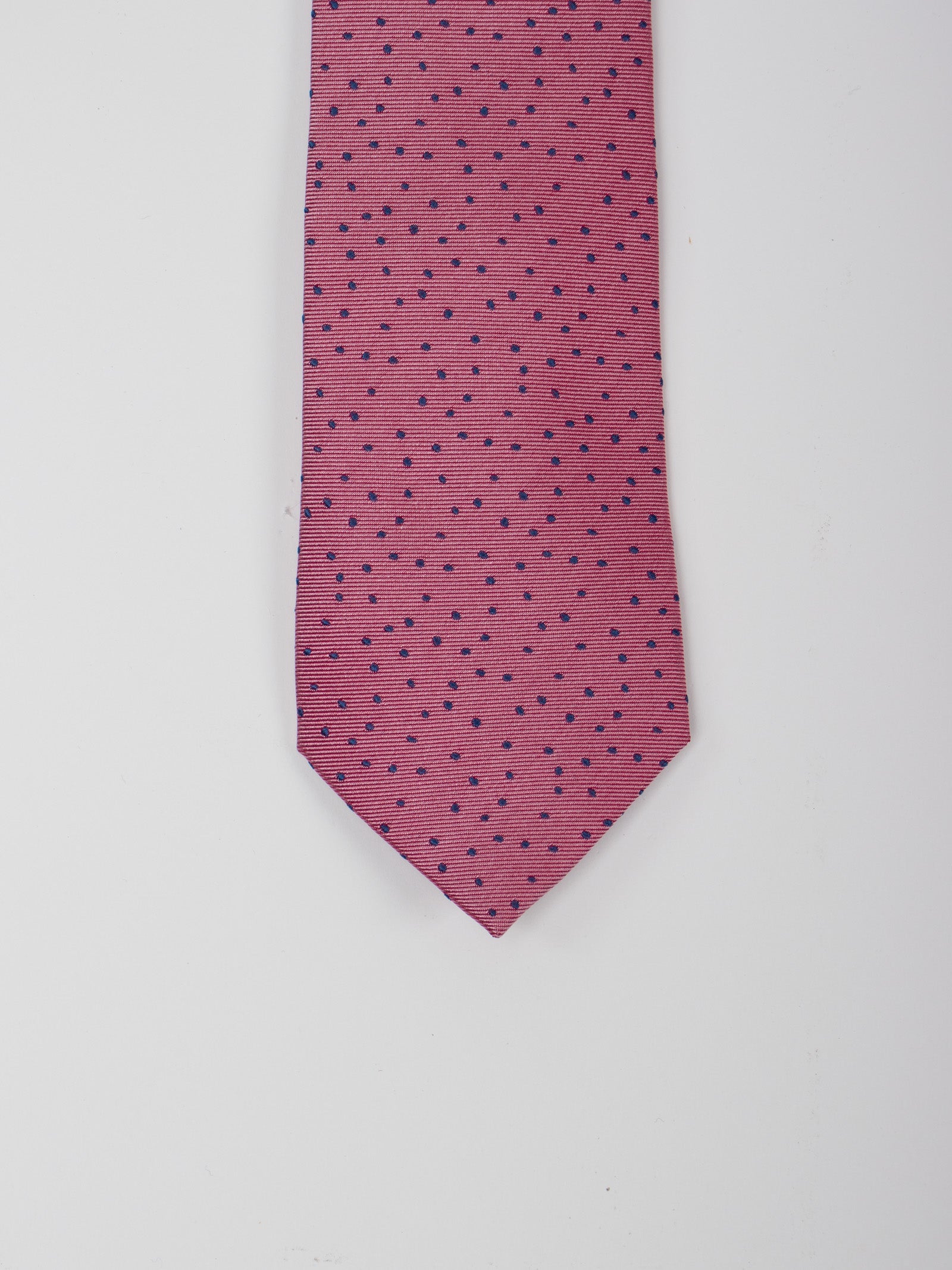 Silk twill polka dots tie