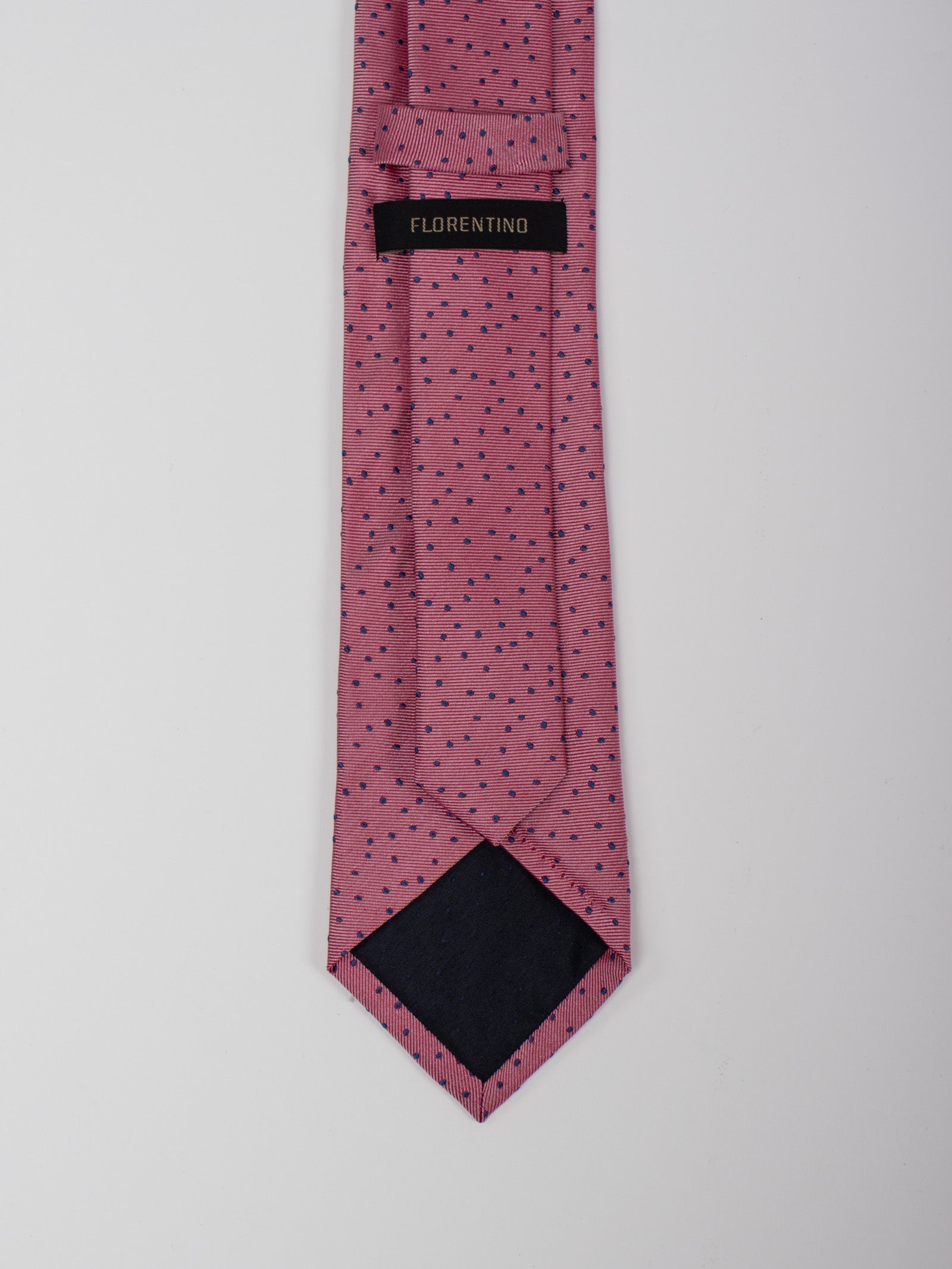 Silk twill polka dots tie