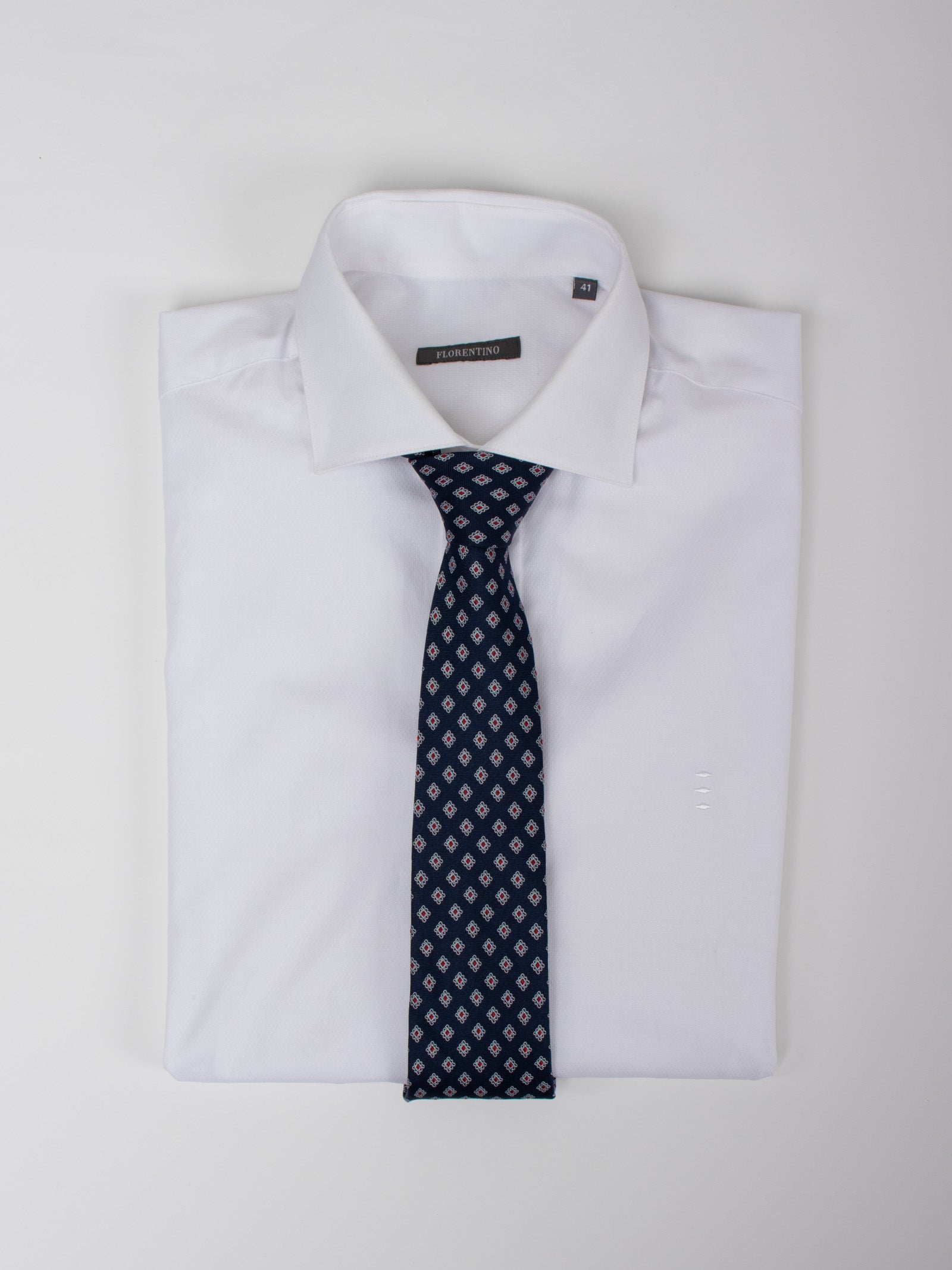 Silk geometric tie