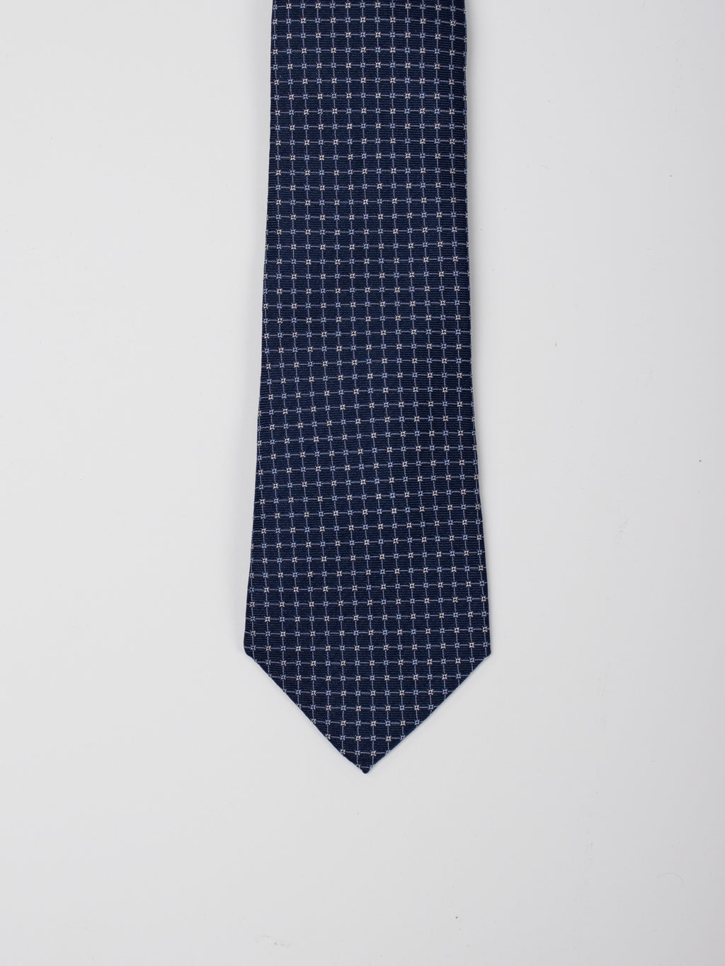 Silk geometric tie
