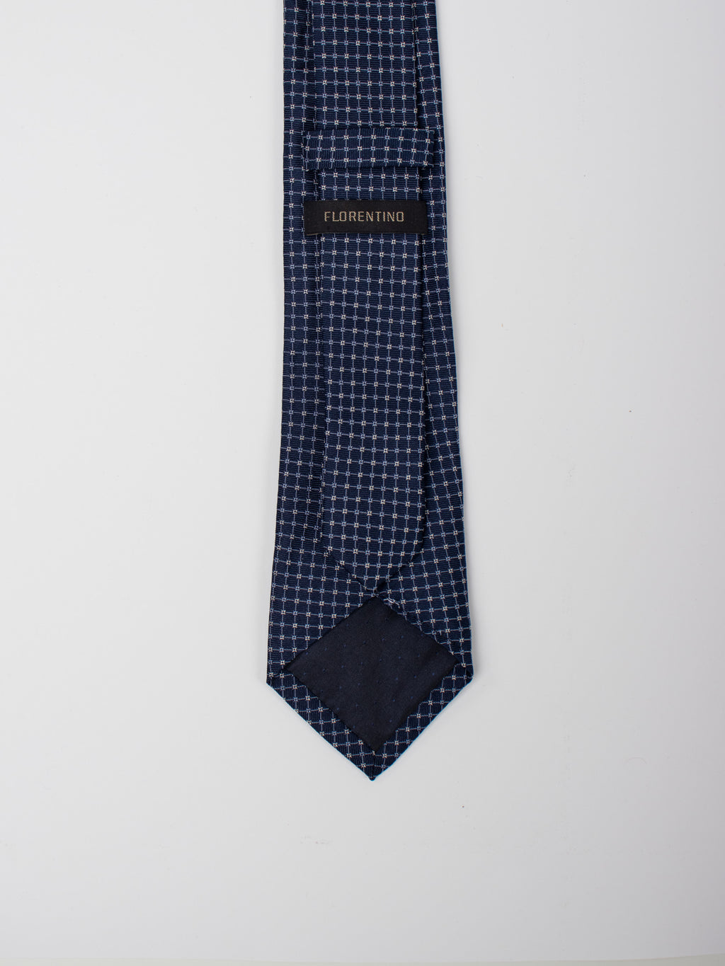 Silk geometric tie