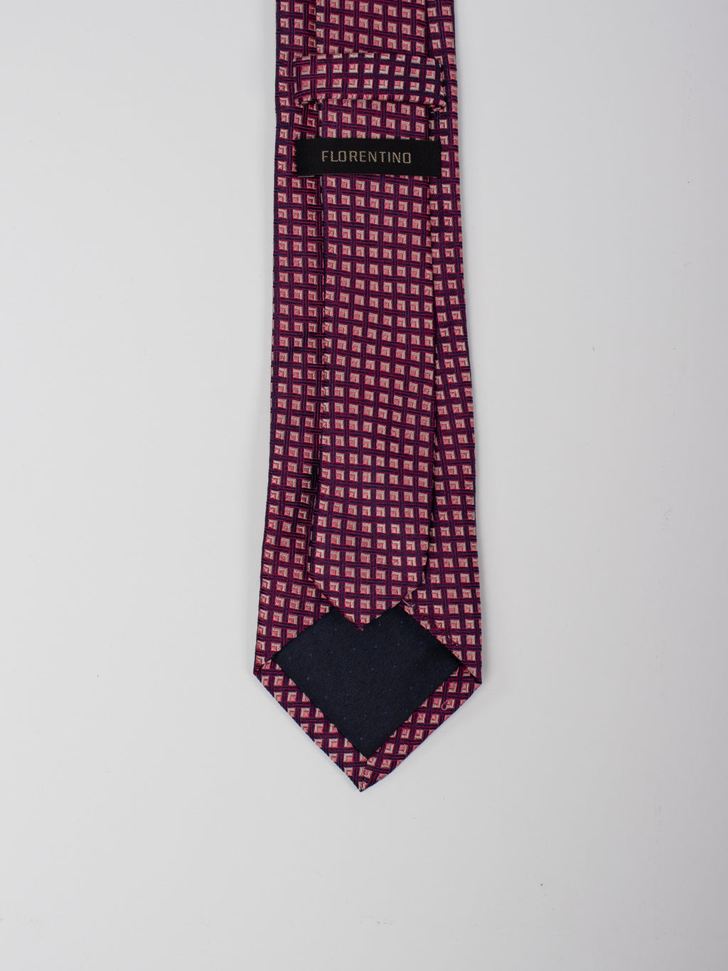 Silk geometric tie
