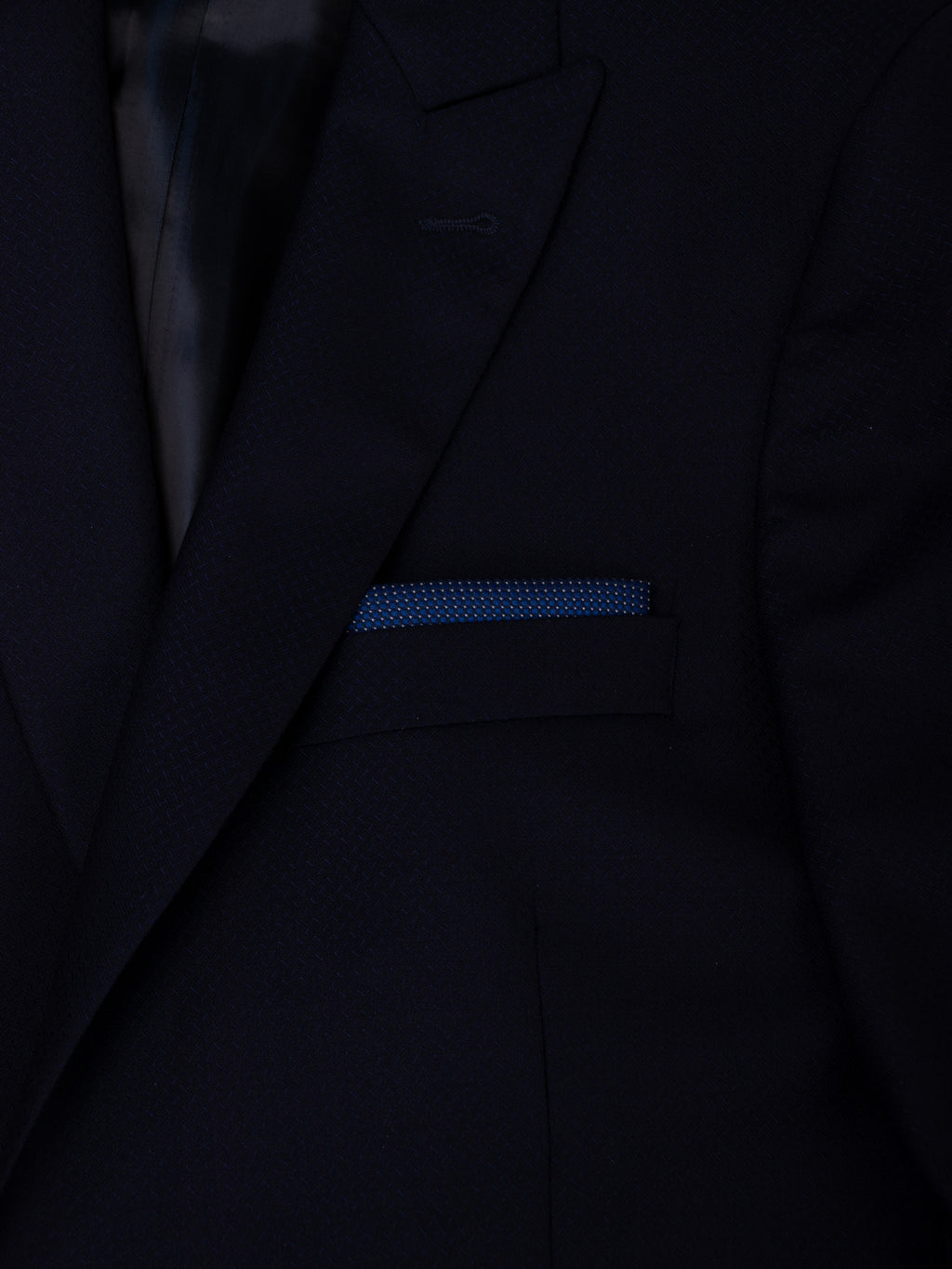 Bicolour structured evening pocket square