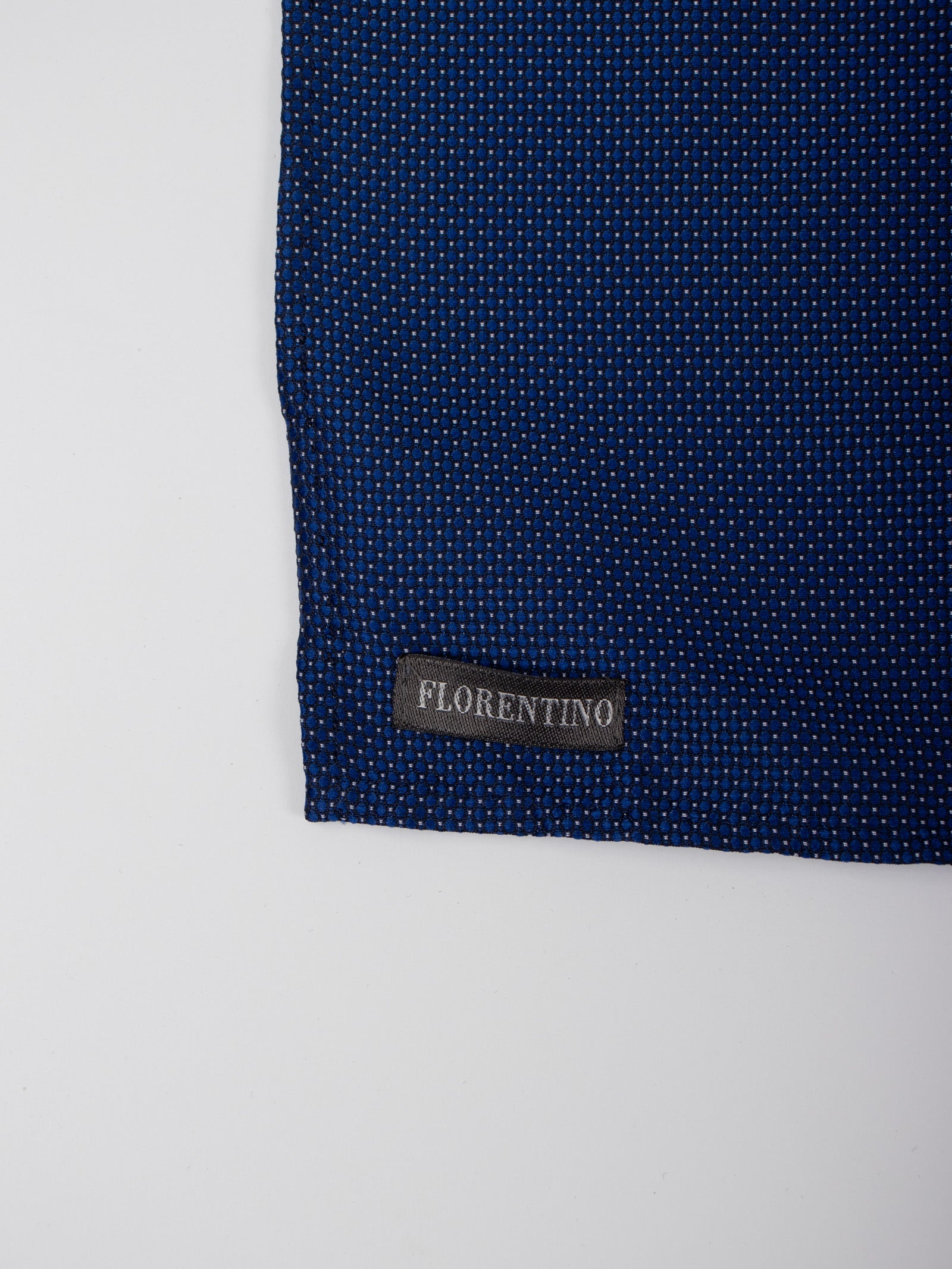 Bicolour structured evening pocket square