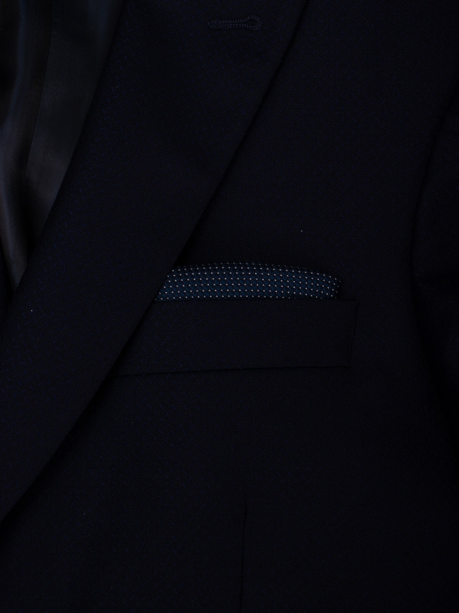 Bicolour structured evening pocket square
