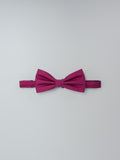 Silk bow tie with micro-pattern