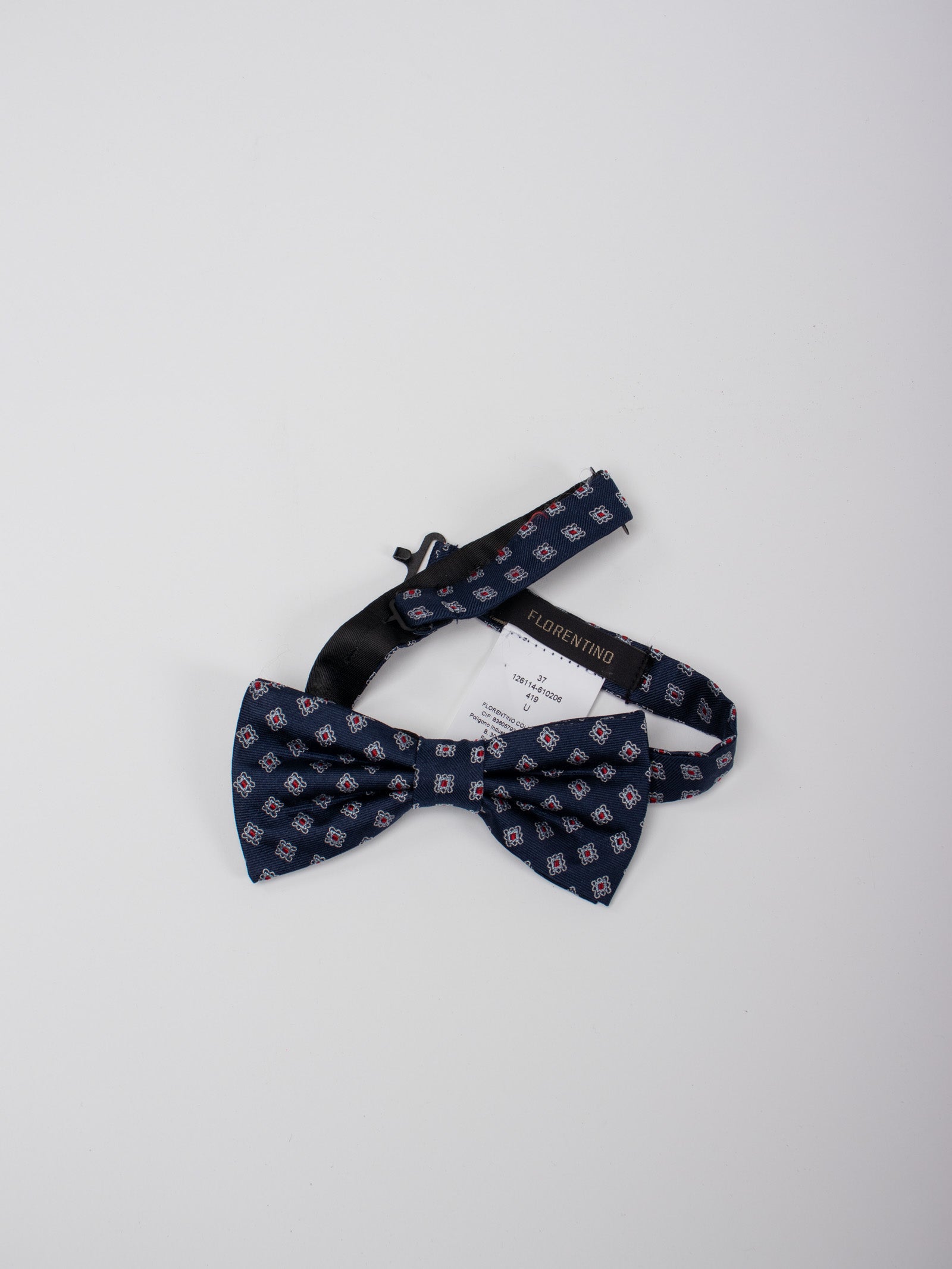 Silk geometric bow tie