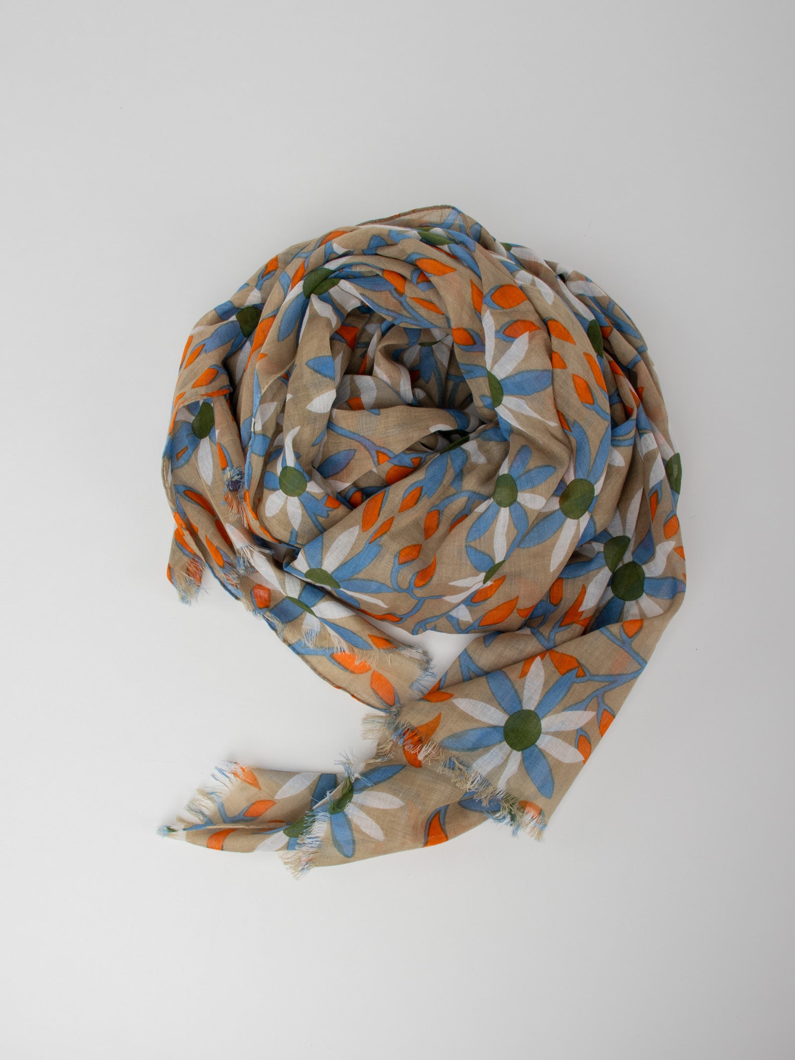 Floral printed scarf