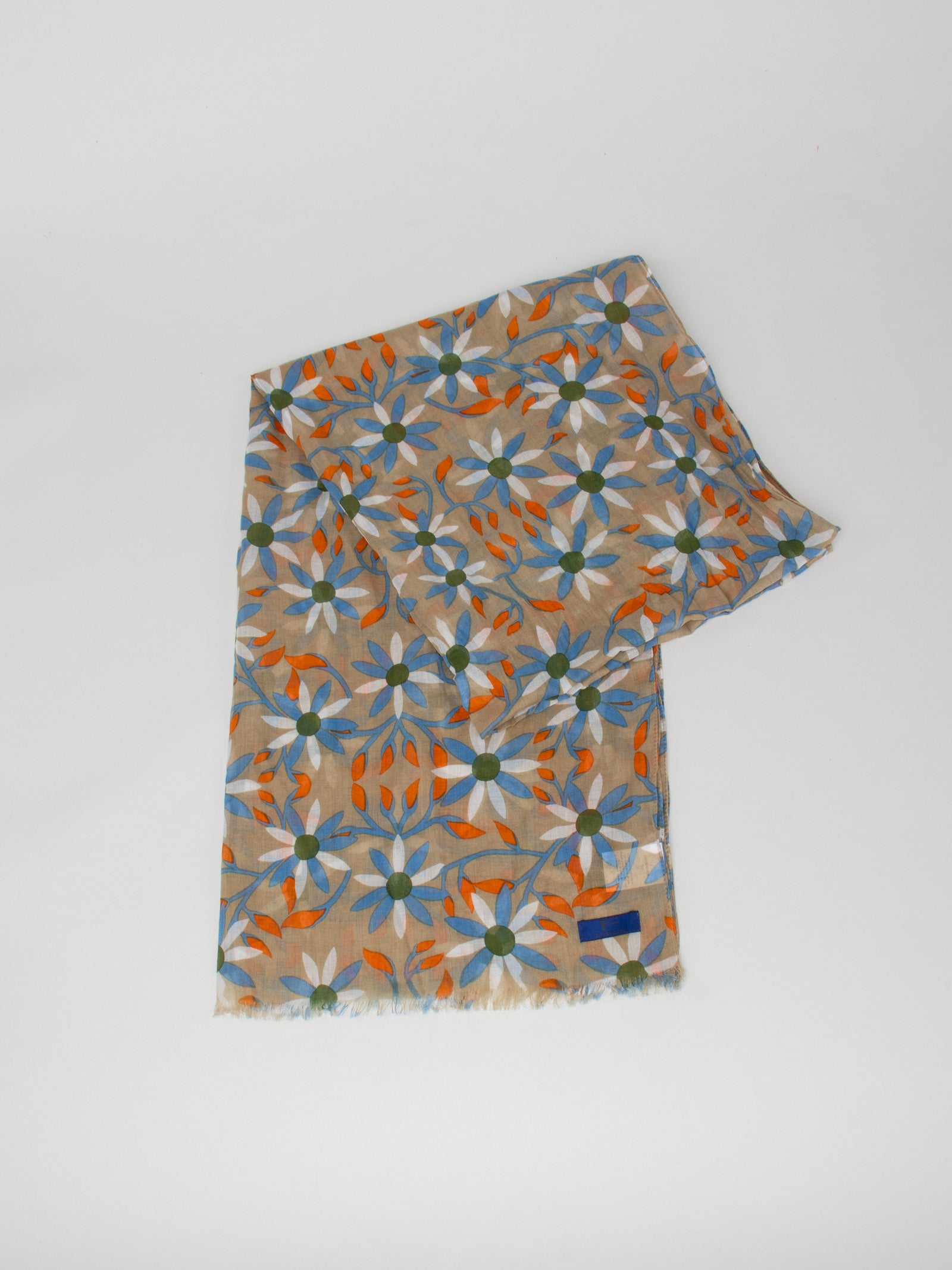 Floral printed scarf