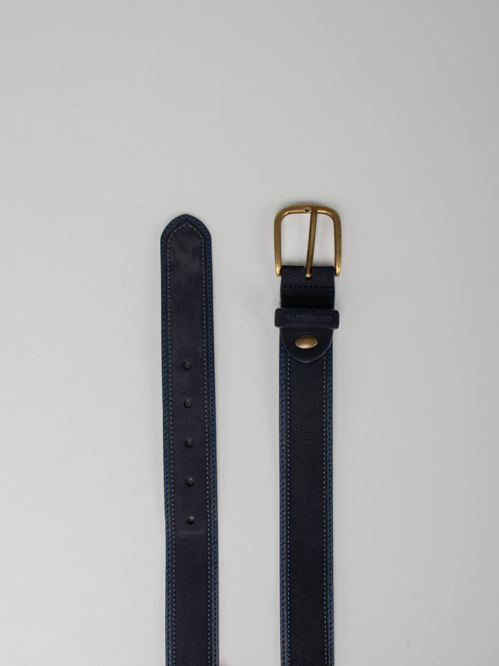 Combined leather belt