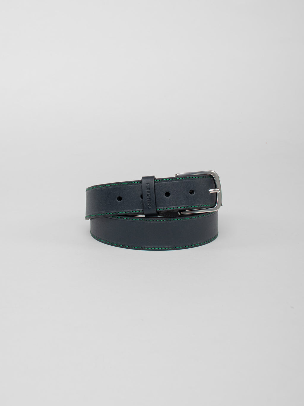 Leather stitch detail belt