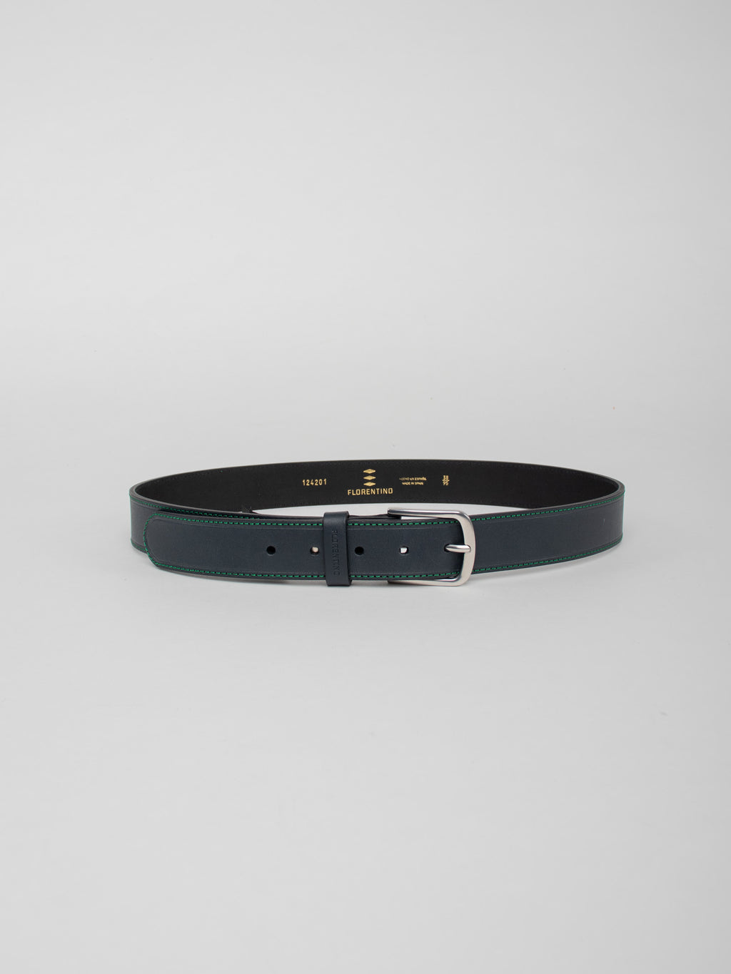 Leather stitch detail belt