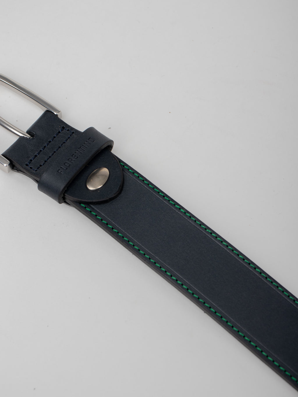 Leather stitch detail belt