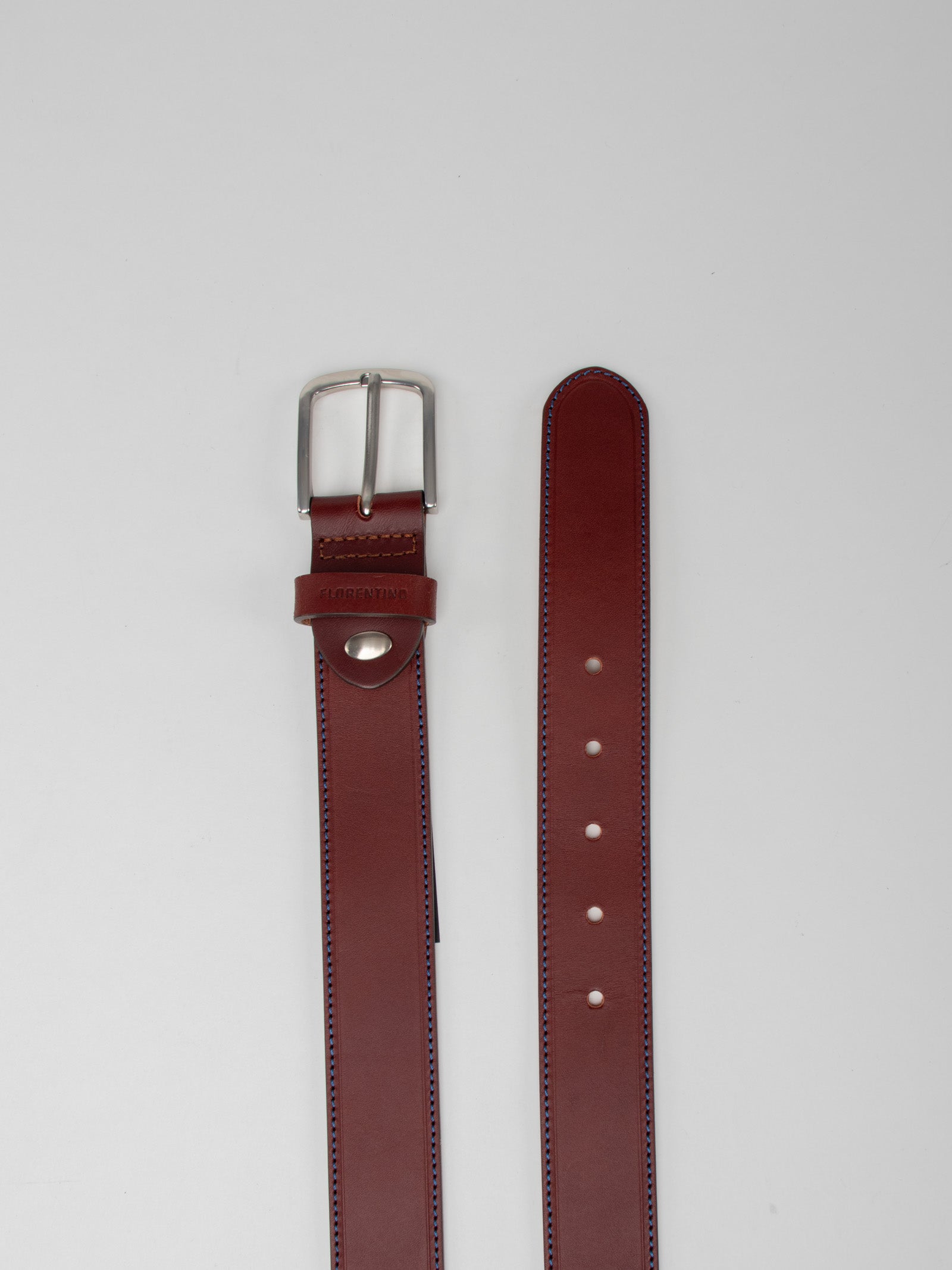 Leather stitch detail belt