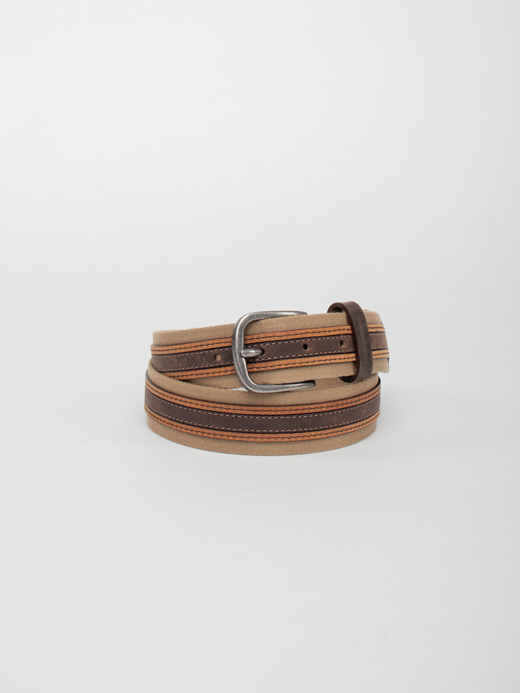 Combined leather belt