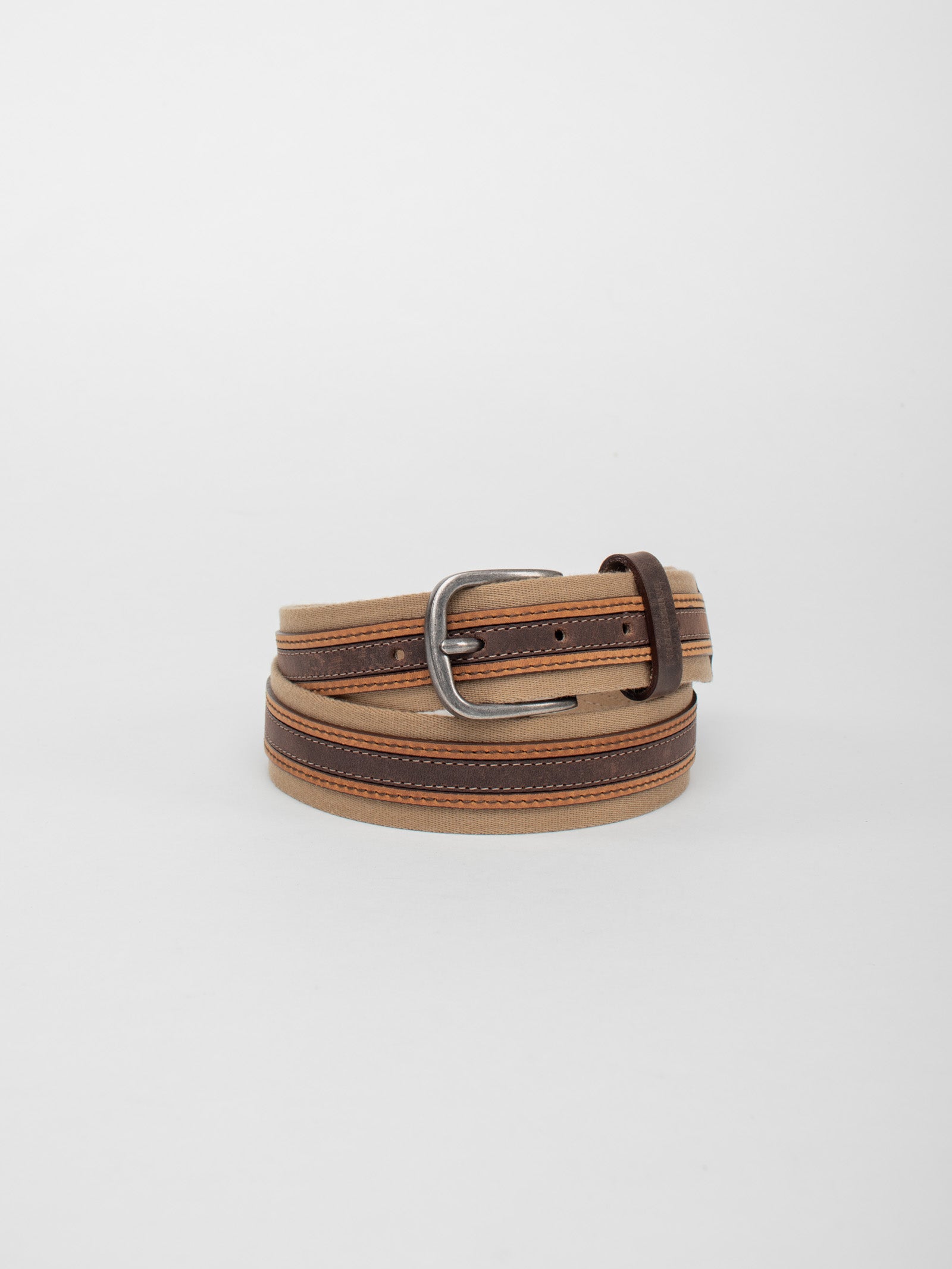 Combined leather belt