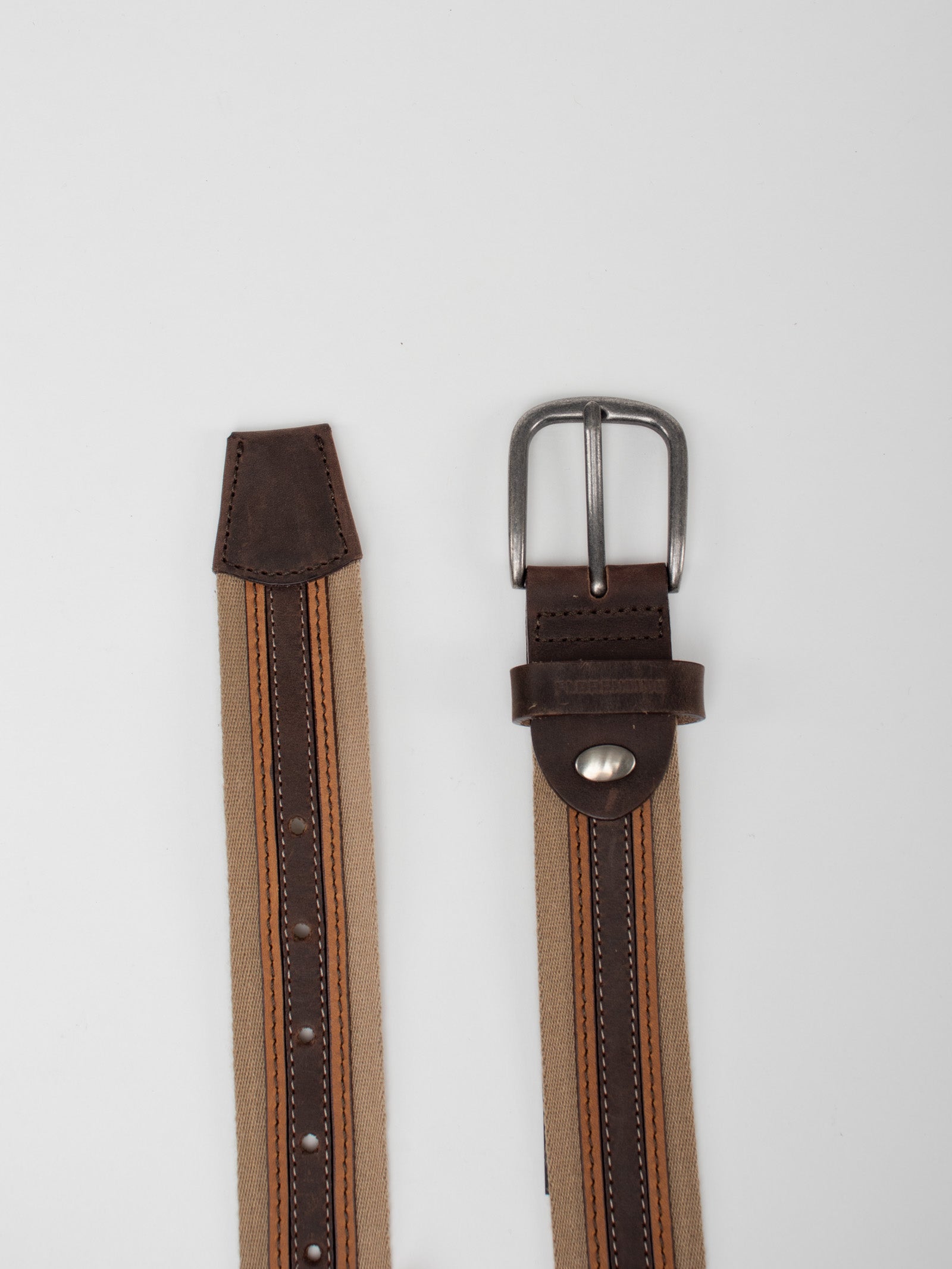 Combined leather belt