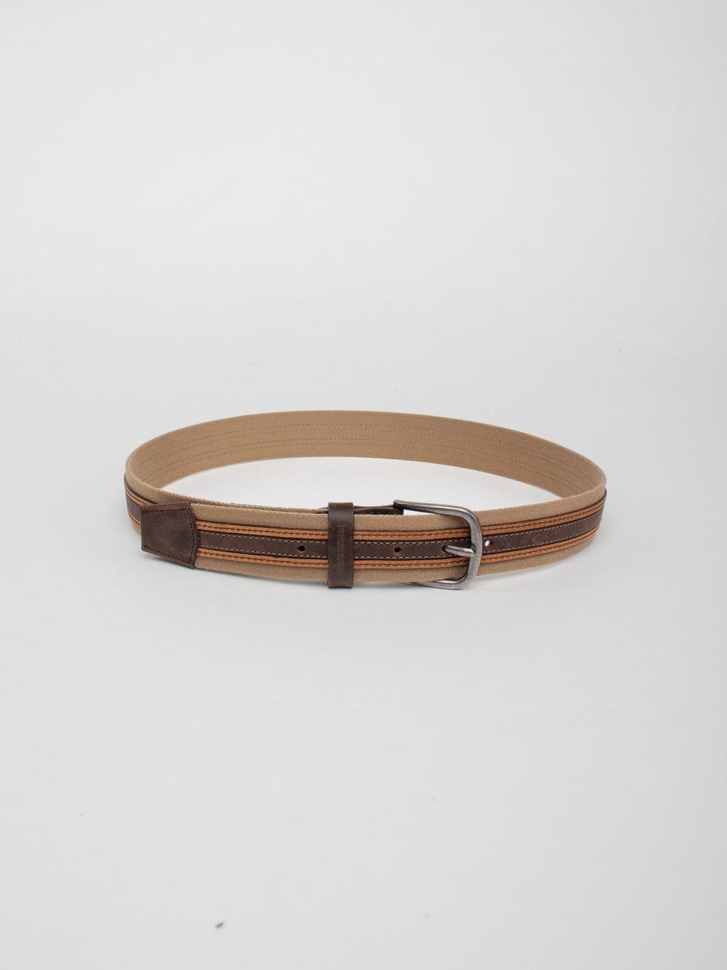 Combined leather belt