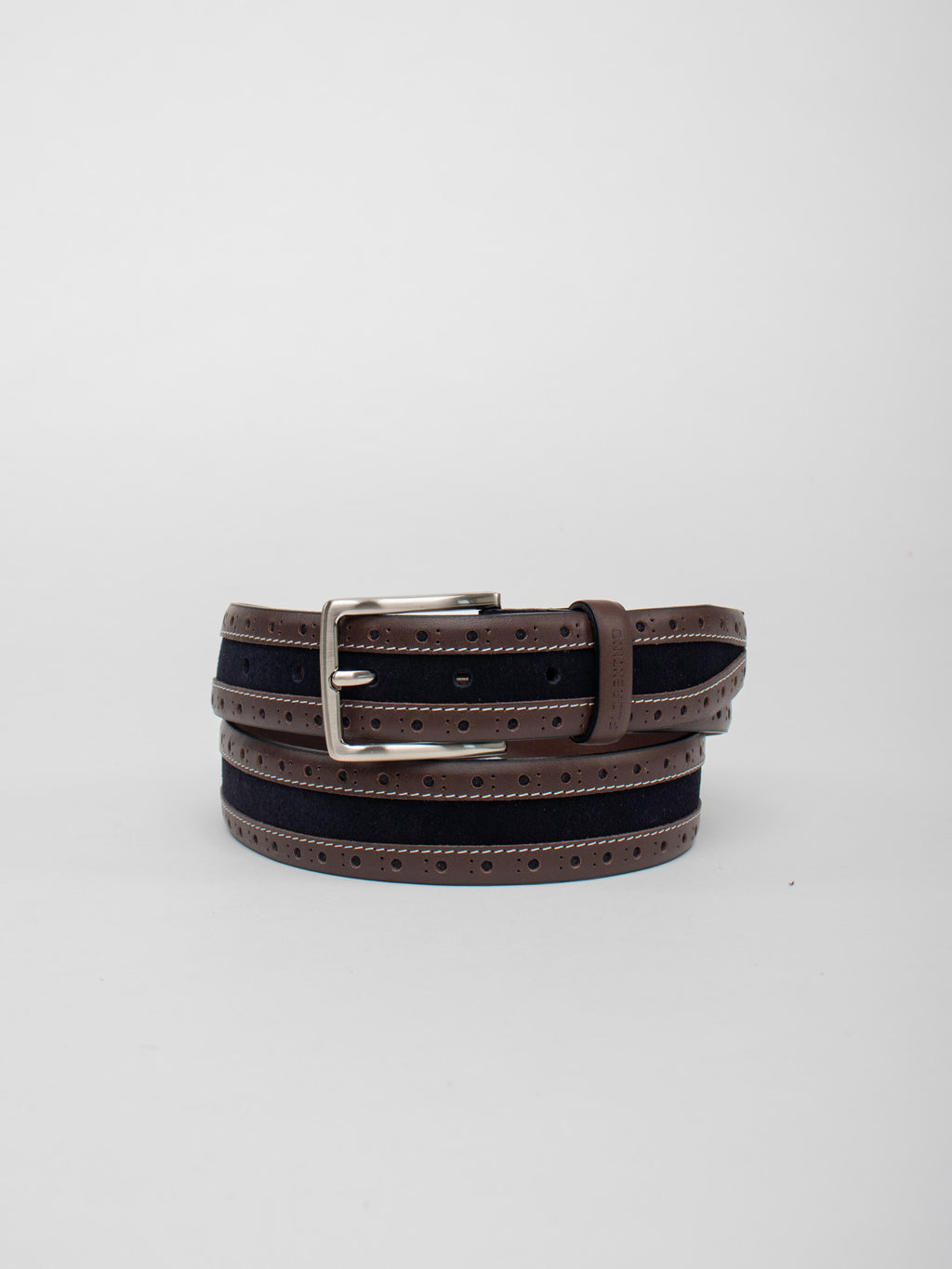 Combined leather belt