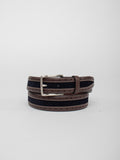 Combined leather belt
