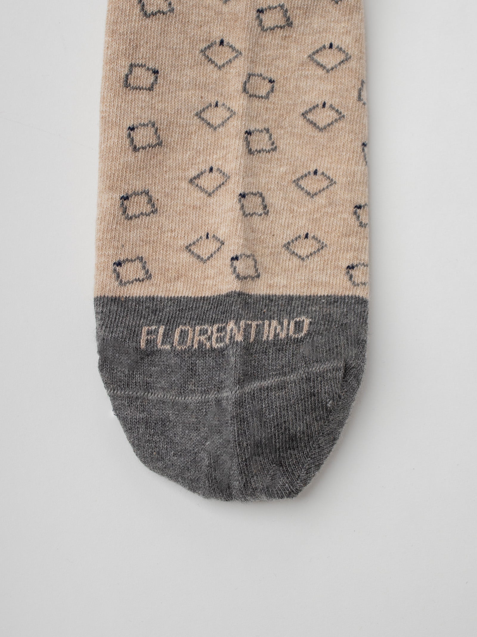Socks with geometric pattern