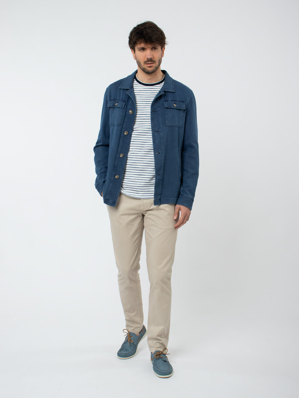 Sobrecamisa denim slim fit