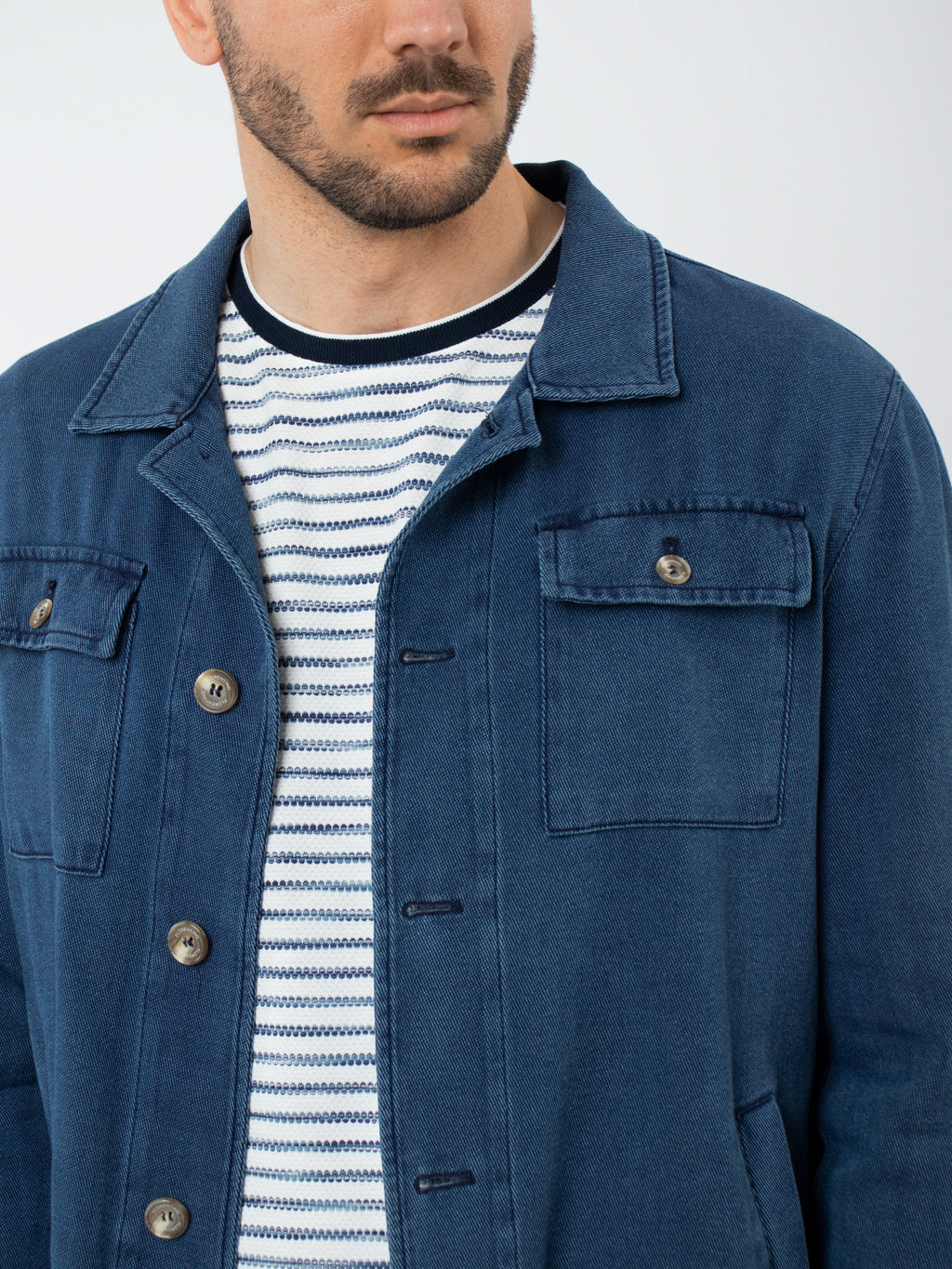Sobrecamisa denim slim fit