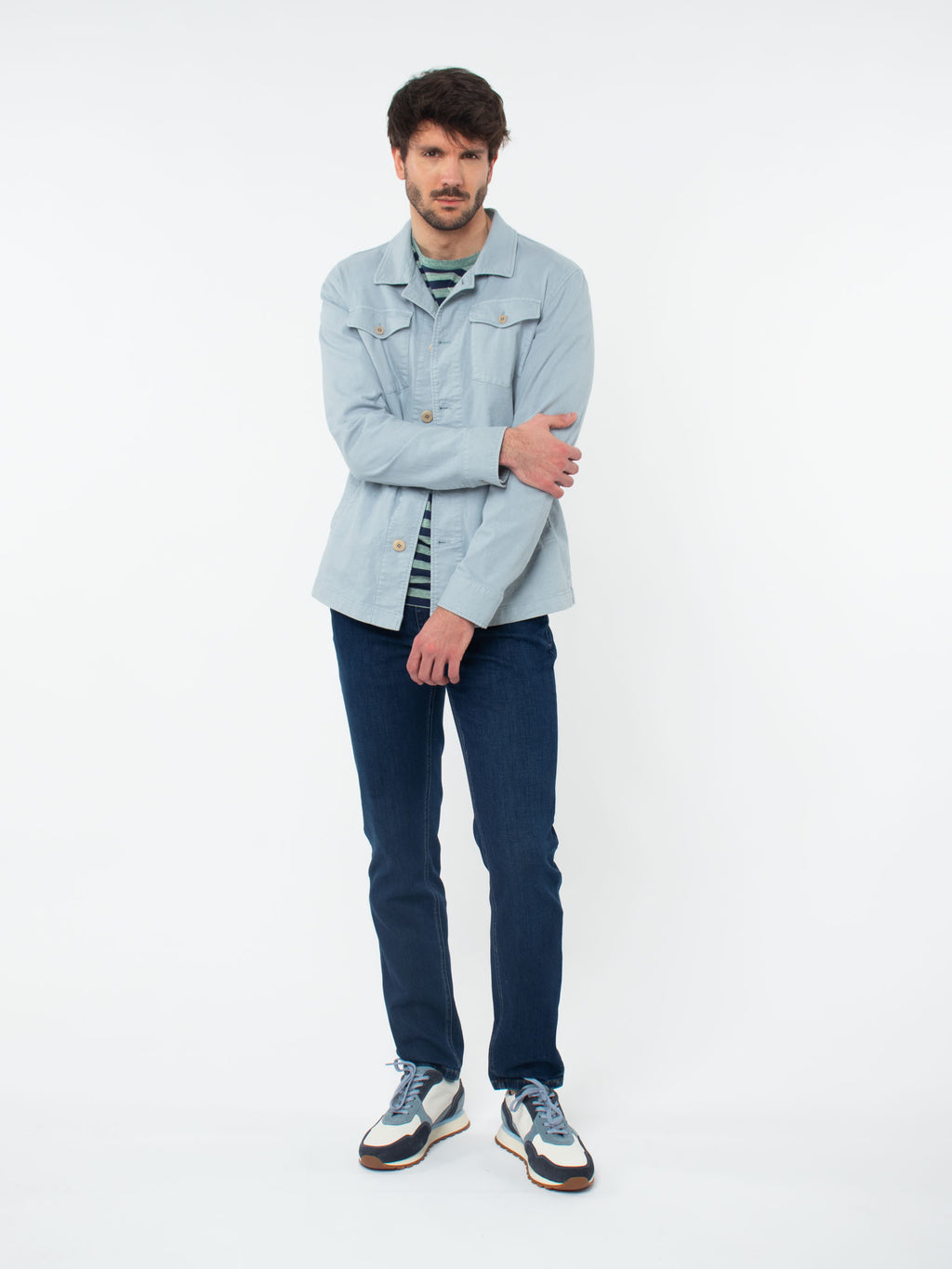 Twill overshirt