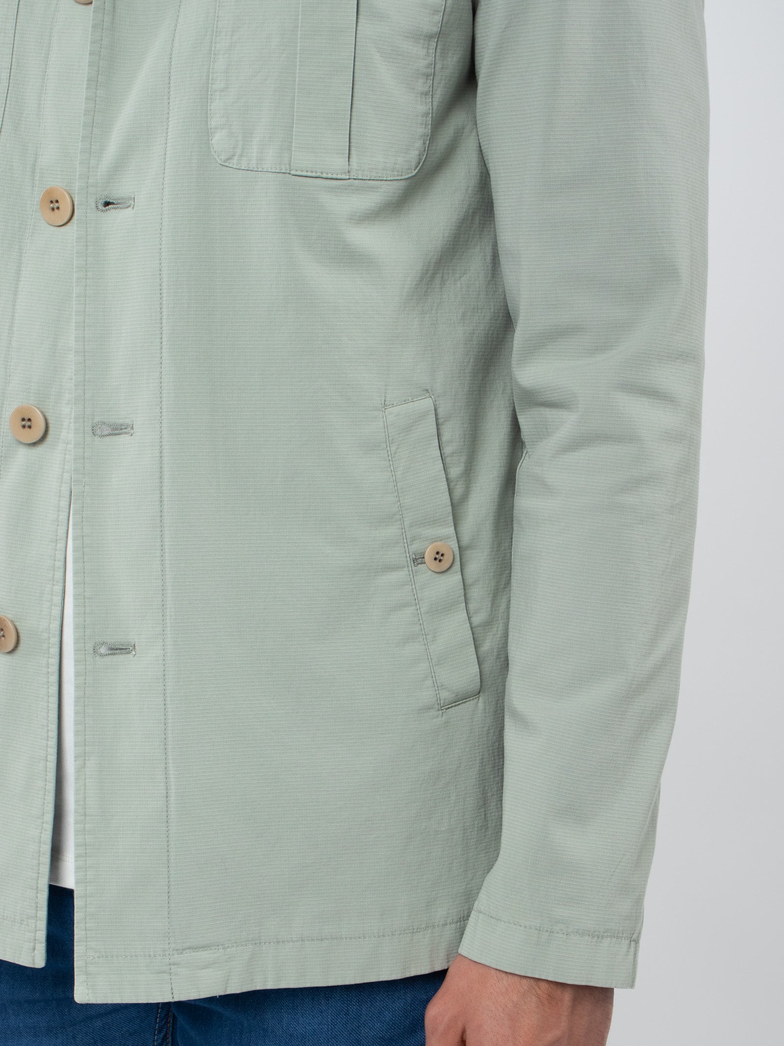Multi-pocket overshirt
