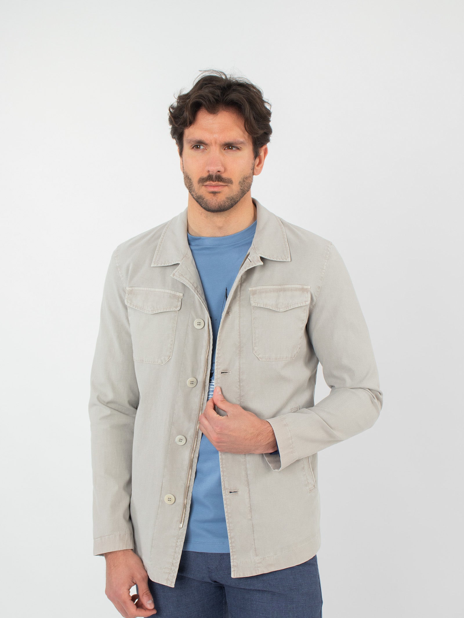 Strutured jacket with multi-pocket