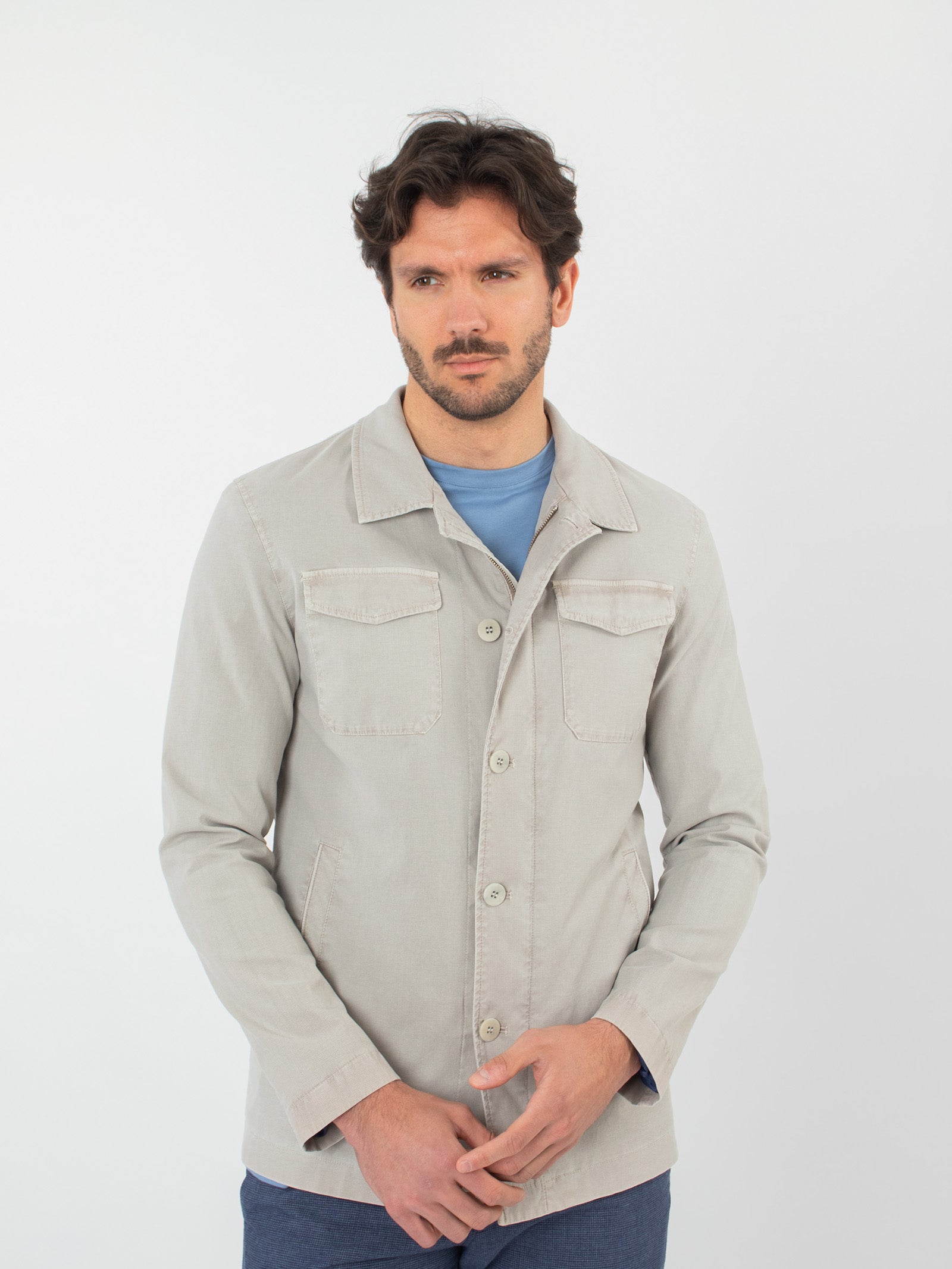 Strutured jacket with multi-pocket