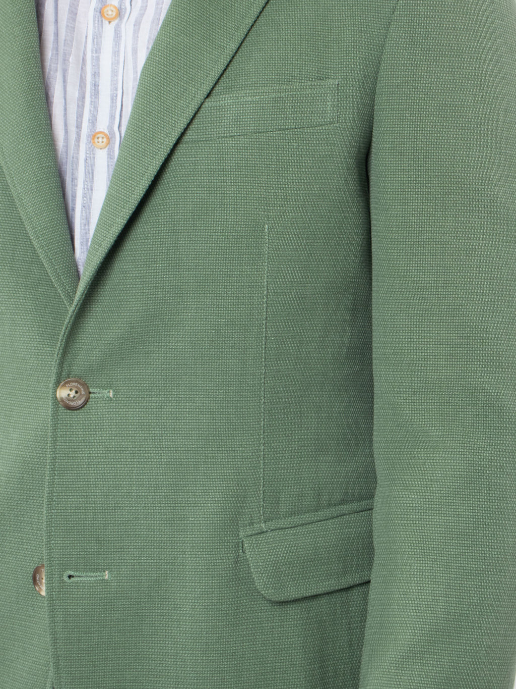 Strutured cotton-linen blazer