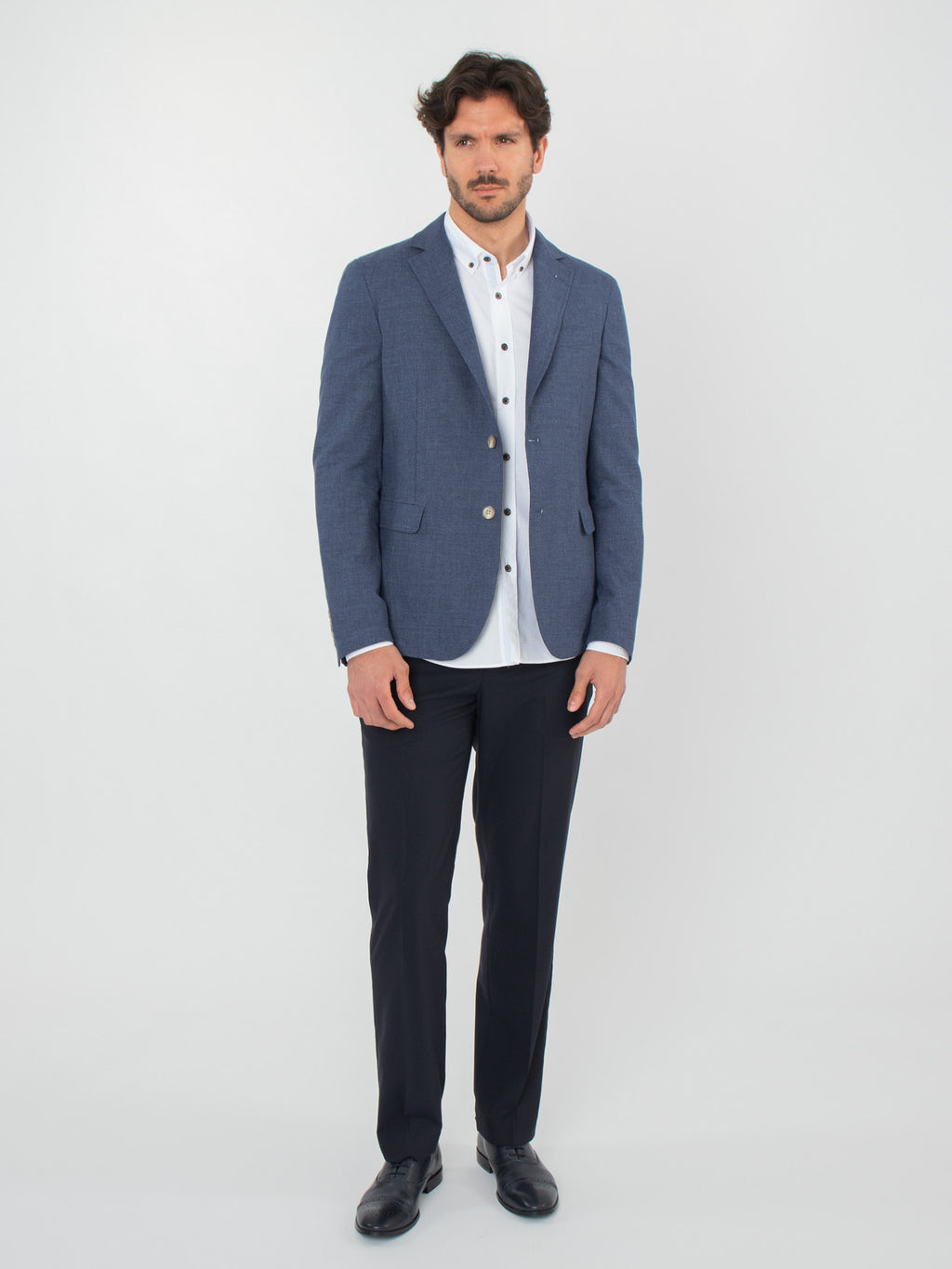 Micro houndstooth blazer