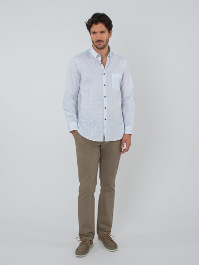 Pantalón chino microestructura