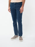 Slim fit jeans with bleach wash