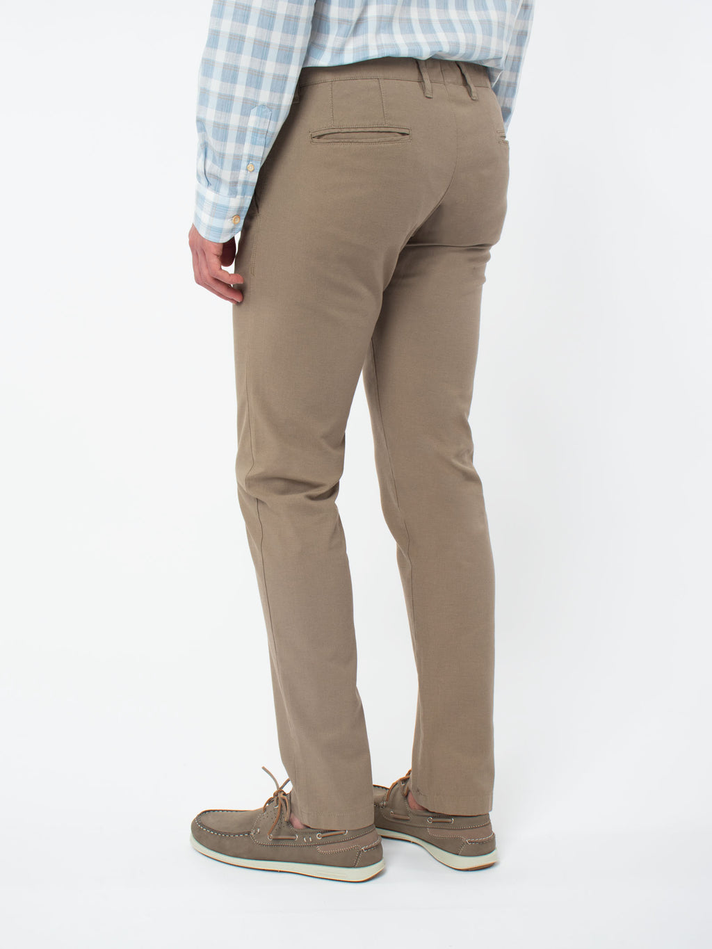 Slim fit textured chinos