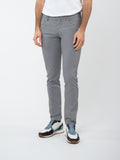 Micro-pattern five-pocket trousers